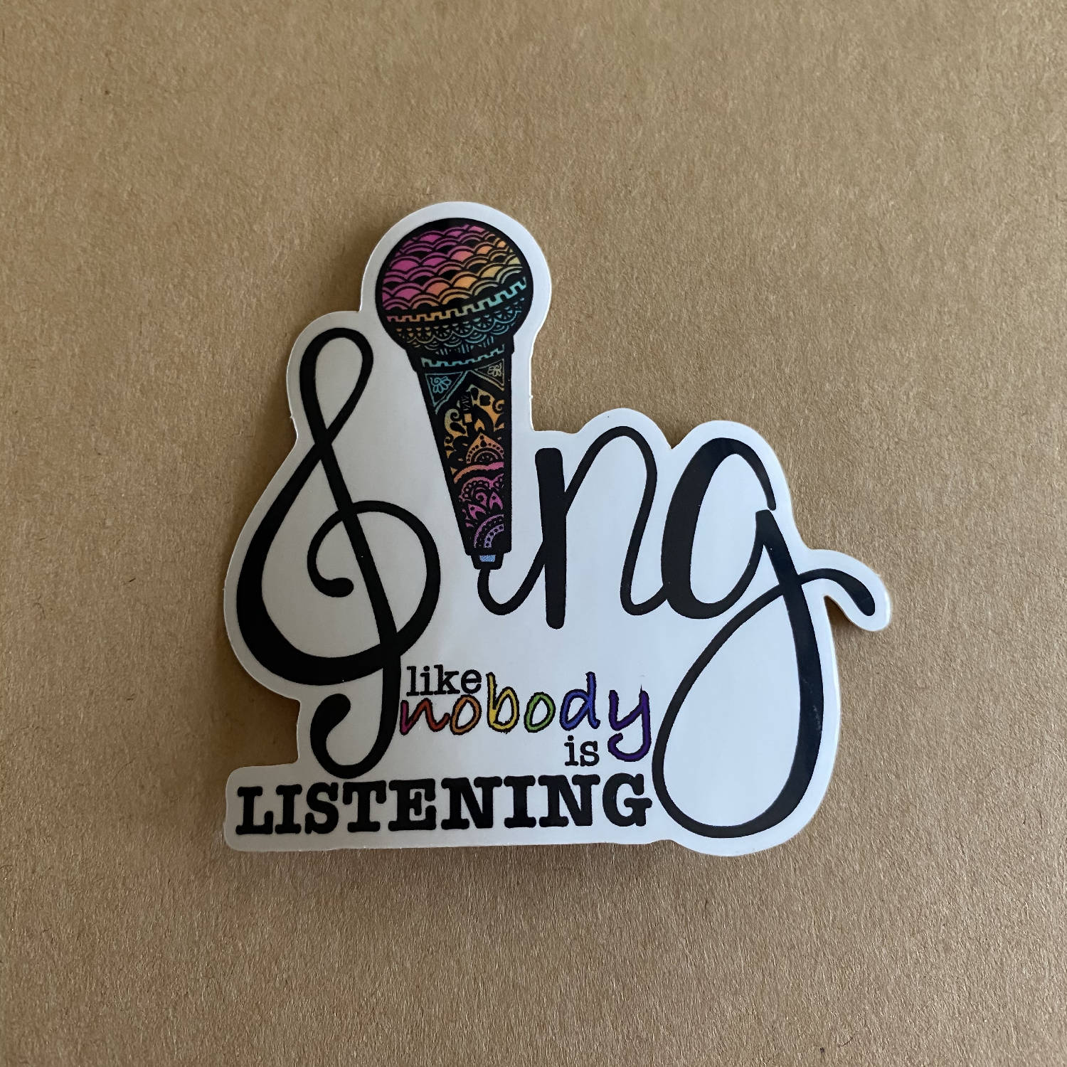 Sing Waterproof Stickers