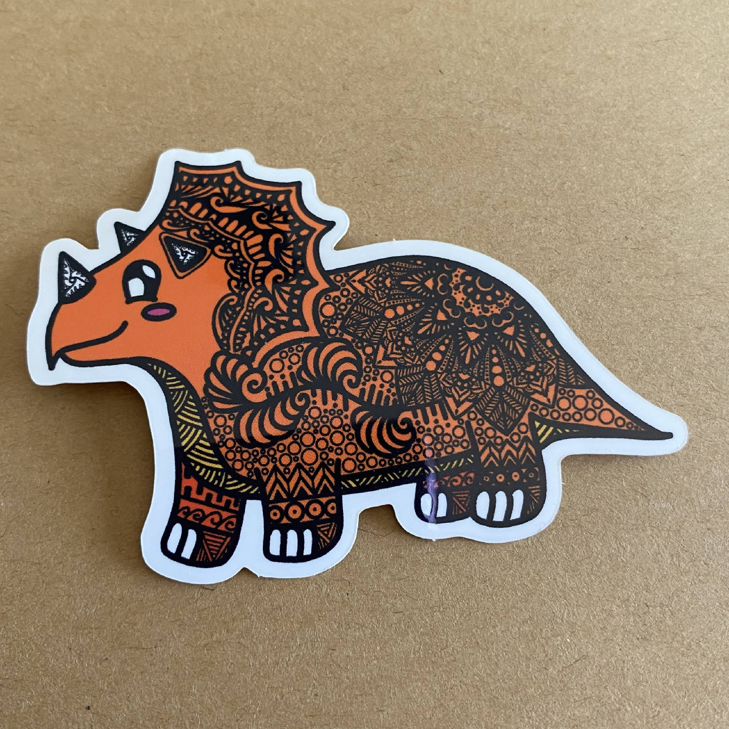 Dino: Triceratops Waterproof Stickers