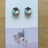 Wood 3D earrings