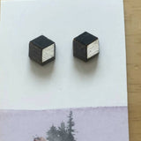 Wood 3D earrings