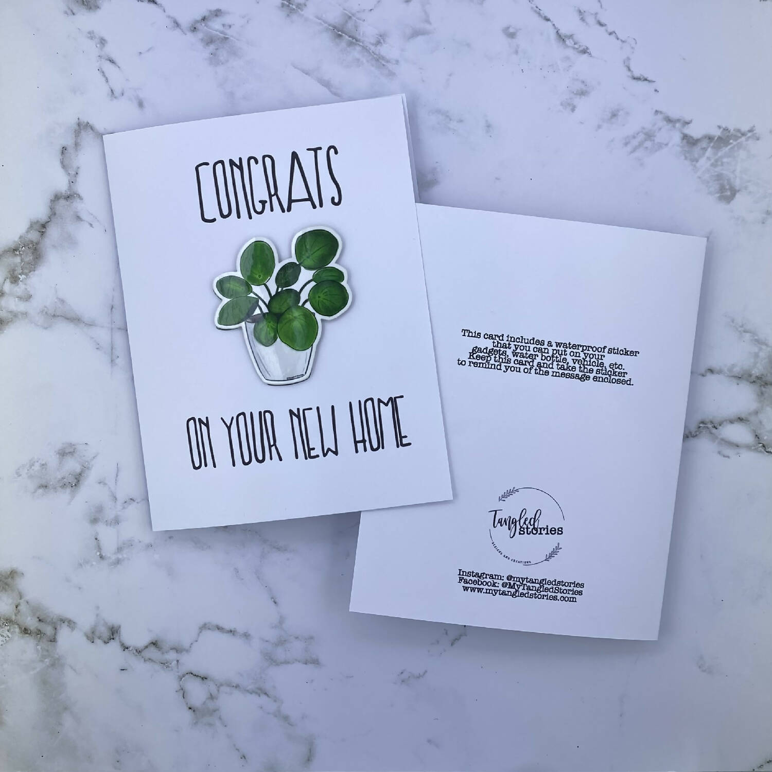 Congrats- New Home Stickard (Greeting Card with Sticker)