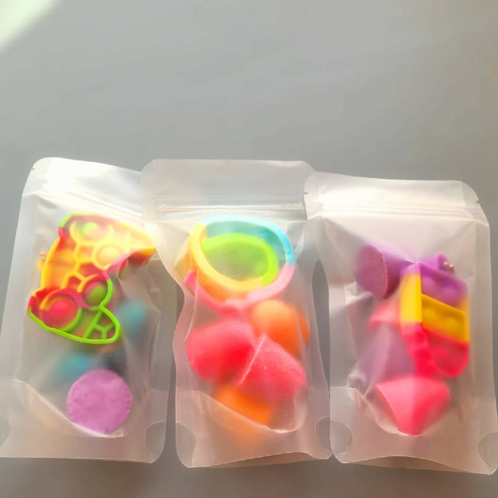 Micro Mini Bath Bombs with Mini Push Pop Bubble Fidget