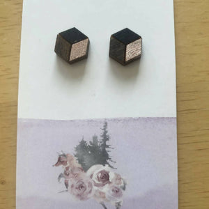 Wood 3D earrings