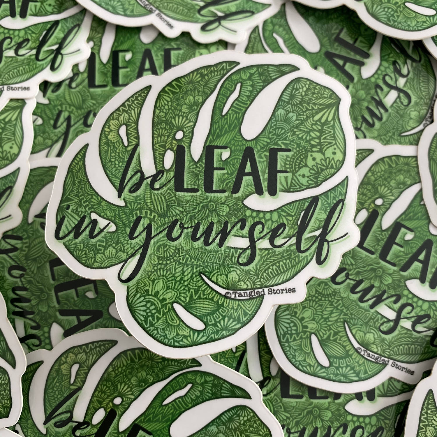 beLEAF in Yourself Waterproof Sticker