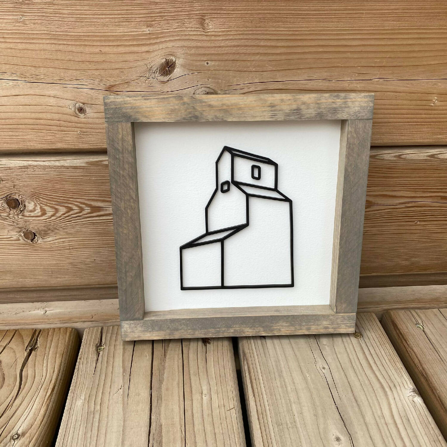 Grain Elevator 3D Sign - 8"