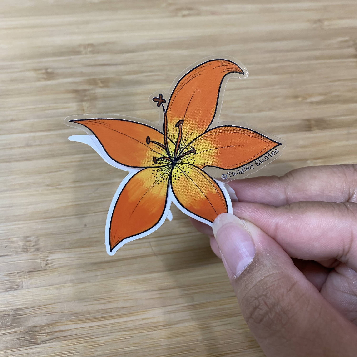 Prairie Lily Waterproof Sticker