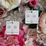 Rose Forget-Me-Not Stud Earrings