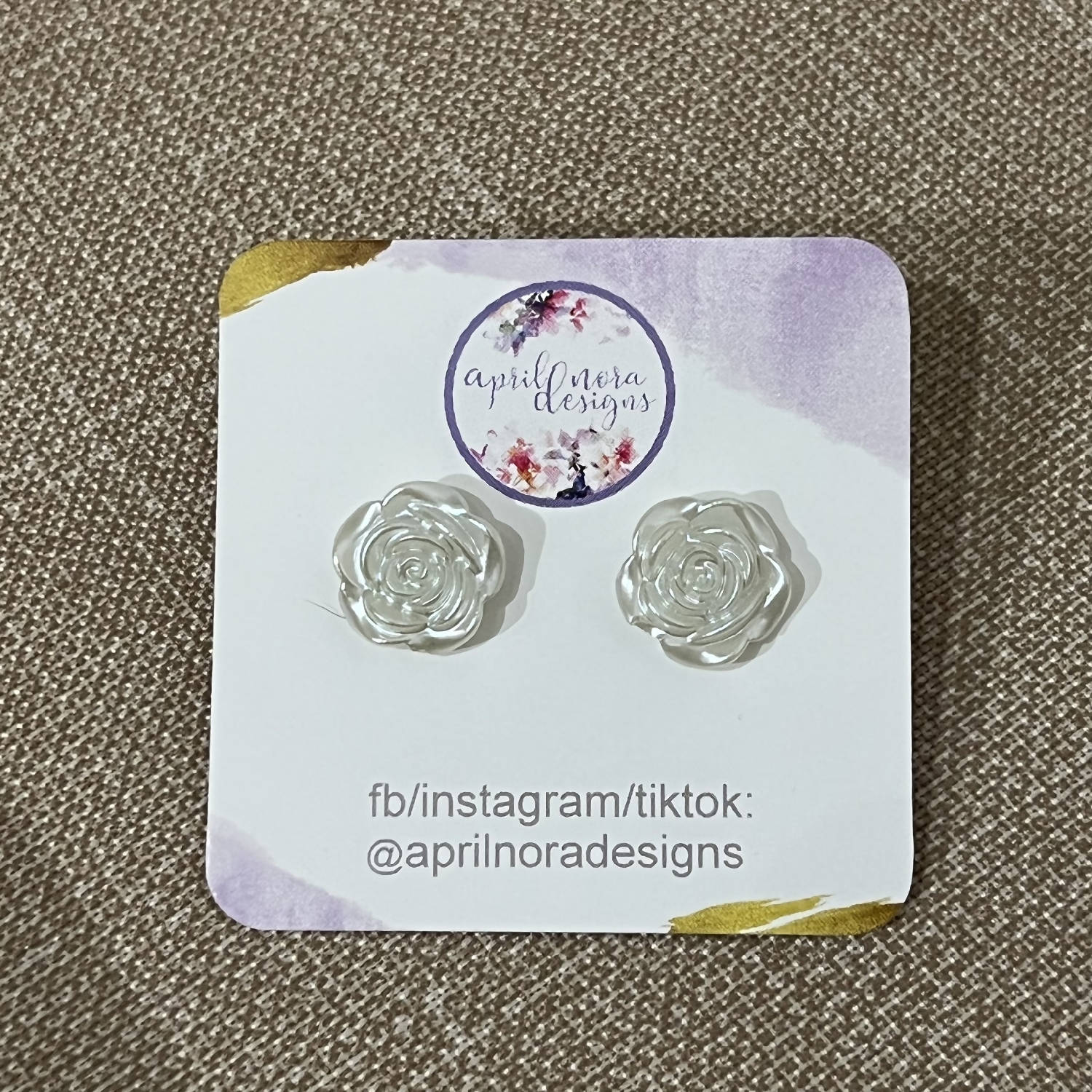 Rose Stud Earrings