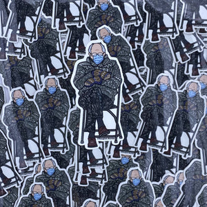 Bernie Meme Waterproof Sticker