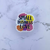 Floral Small Business Love Weatherproof Sticker