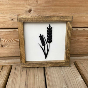 Wheat 3D Sign - 8"