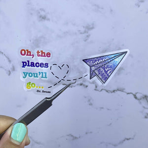 Paperplane Weatherproof Sticker